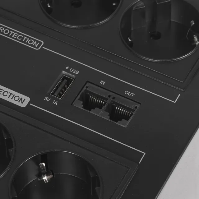 ИБП CyberPower BR1200ELCD, 1200VA/720W, L-INT, A.SIN, LCD, USB, CHRG, RJ45/11, SCHUKOx8