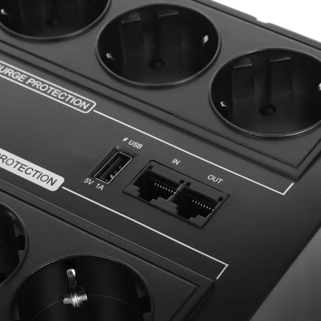 ИБП CyberPower BR700ELCD, 700VA/420W, L-INT, A.SIN, LCD, USB, CHRG, RJ45/11, SCHUKOx8