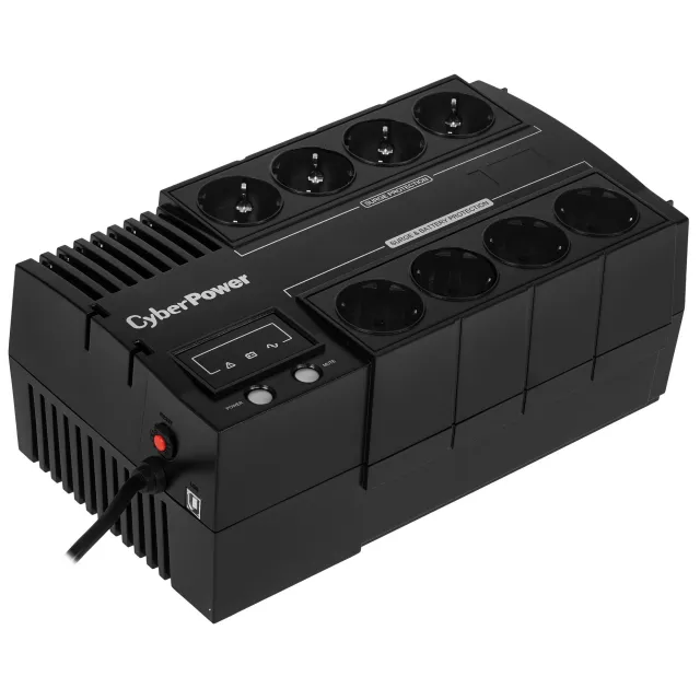 ИБП CyberPower BS650E, 650VA/360W, L-INT, A.SIN, LED, USB, SCHUKOx8