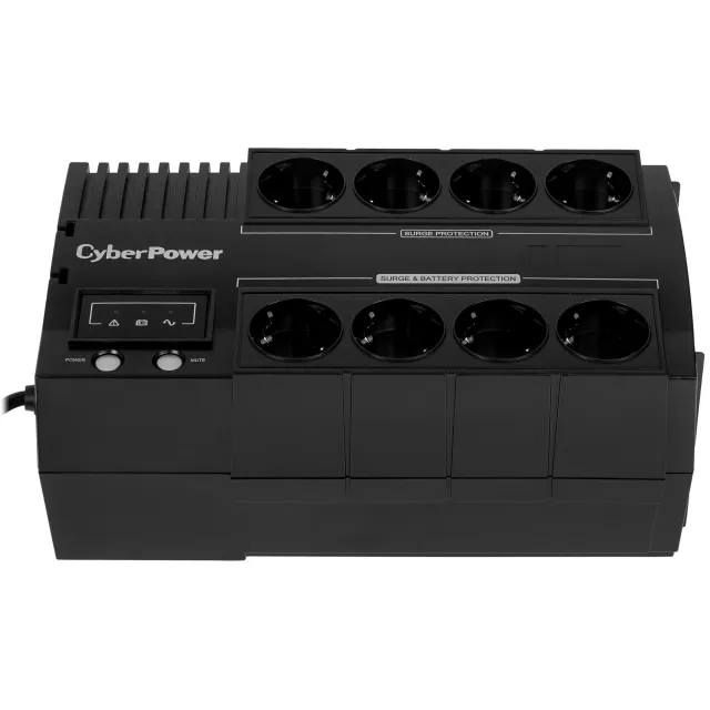 ИБП CyberPower BS650E, 650VA/360W, L-INT, A.SIN, LED, USB, SCHUKOx8