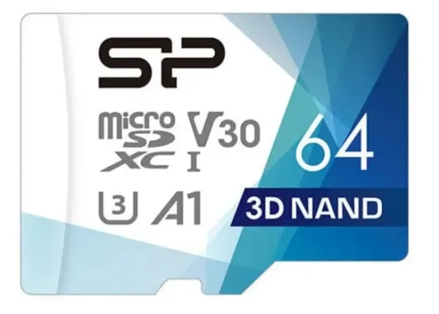 Карта памяти Silicon Power Superior Pro microSDXC SP064GBSTXDV3V1H 64GB A1, V30, UHS-I Class 3 (U3)