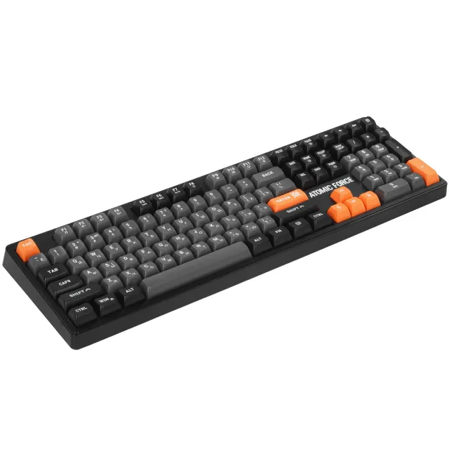 Клавиатура проводная игровая DEFENDER Atomic Force GK-005 RU,чер/сер,108кн+FN,радуж,1.5м