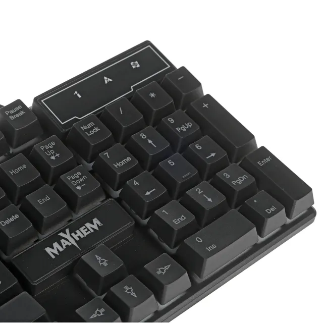Клавиатура проводная игровая DEFENDER Mayhem GK-360DL RU,RGB подсветка,19 Anti-Ghost