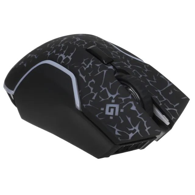 Мышь беспроводная игровая DEFENDER Oneshot GM-067 черный,LED,7D,300 мАч, 3200dpi