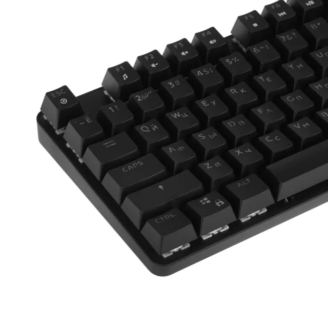 Клавиатура механическая DEFENDER Mechanoid GK-581 RU,черный,87кн,SNK корич