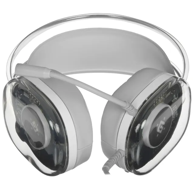 Гарнитура игровая DEFENDER Cyborg белый, 7.1, RGB, провод 2 м