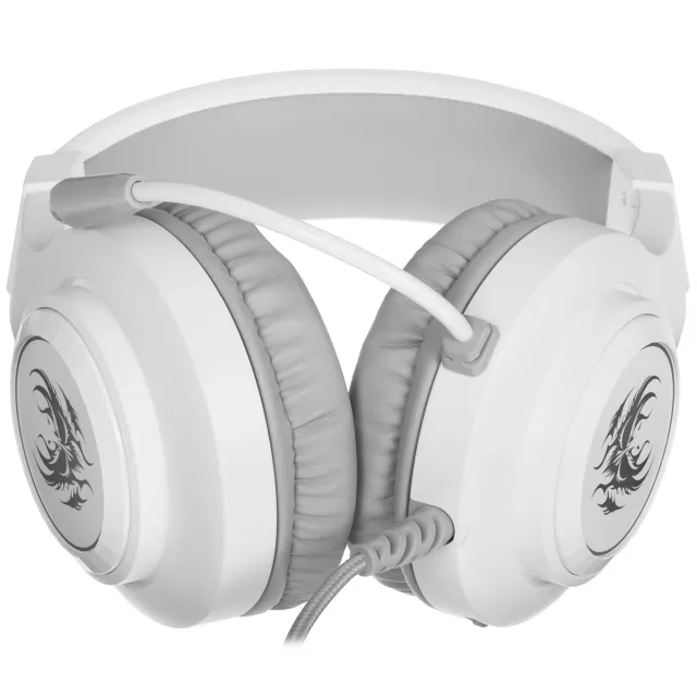 Гарнитура игровая DEFENDER Ghost LED белый, LED, провод 1.8 м