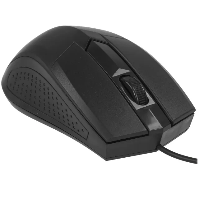 Мышь проводная оптическая DEFENDER Optimum MB-270 PRO:черн,3кн,1200dpi,1.8м,тефл