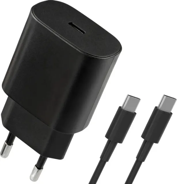 Адаптер сетевой DEFENDER UPA-125 25W,USB C,кабель Type-C,черный