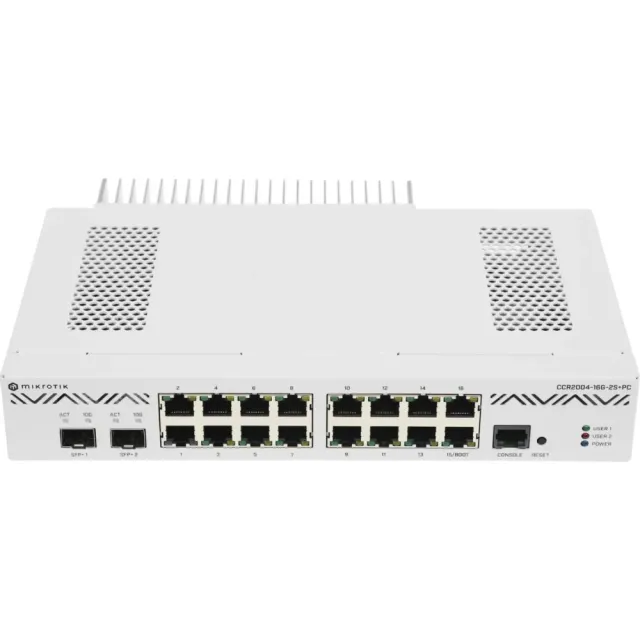 Маршрутизатор MIKROTIK CCR2004-16G-2S+PC 16*10/100/1000 LAN, 2*SFP+, USB