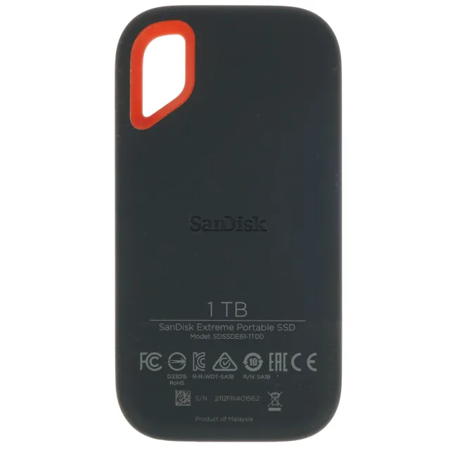 Внешний SSD SanDisk 1TB SDSSDE61-1T00-G25 Type-C, USB 3.2 Gen2, R/W 1050/1000, black