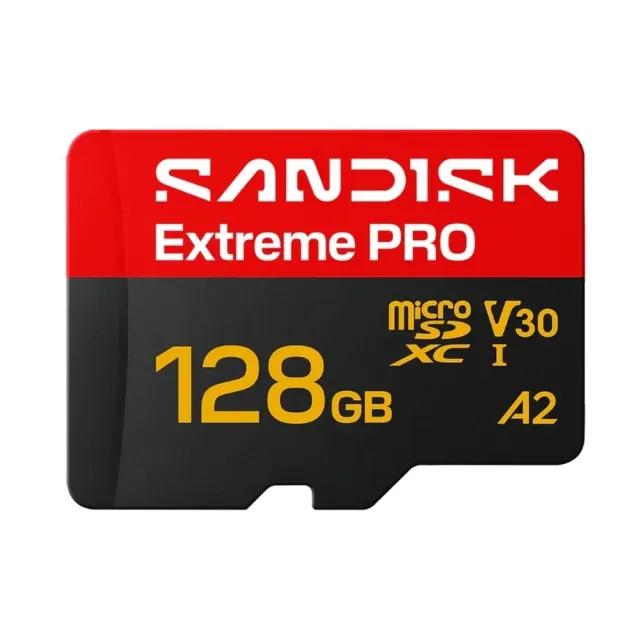 Карта памяти SanDisk Extreme Pro microSDXC SDSQXCJ-128G-GS6MA 128GB A2, UHS Class 1, Video Class 30