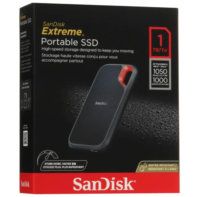 Внешний SSD SanDisk 1TB Portable Drive SSD-USB-C, USB 3.2 Gen 2