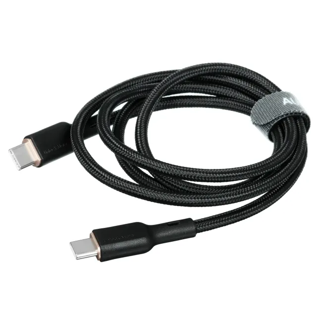 Кабель Aukey Nylon Braided 100w Kevlar 1m black