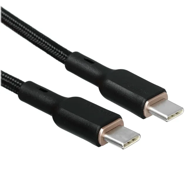 Кабель Aukey Nylon Braided 100w Kevlar 1m black