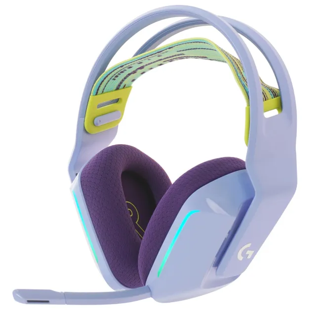 Гарнитура игровая беспроводная Logitech G733 Lightspeed фиолетовый (981-000892)