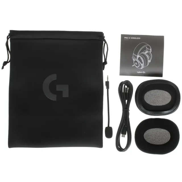 Гарнитура игровая беспроводная Logitech G Pro X Wireless черный (981-000908)