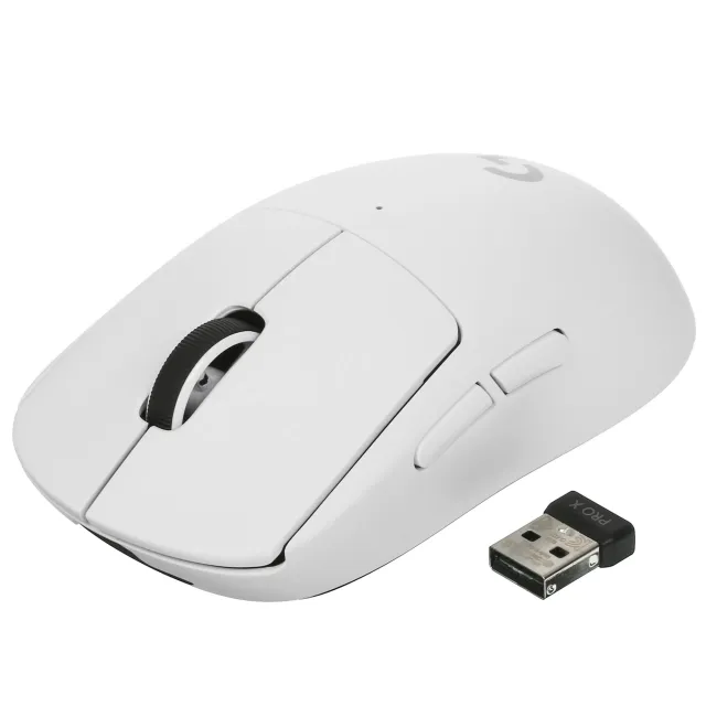 Мышь игровая беспроводная Logitech G PRO X Superlight белый (910-005946)