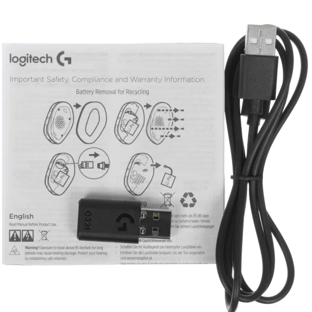 Гарнитура игровая беспроводная Logitech G321 черный (981-001566)