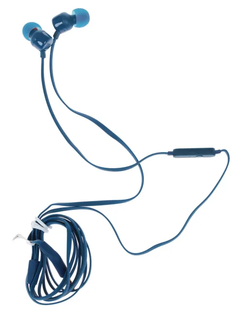 Наушники JBLT110BLU с микрофоном (JBLT110BLU) синий