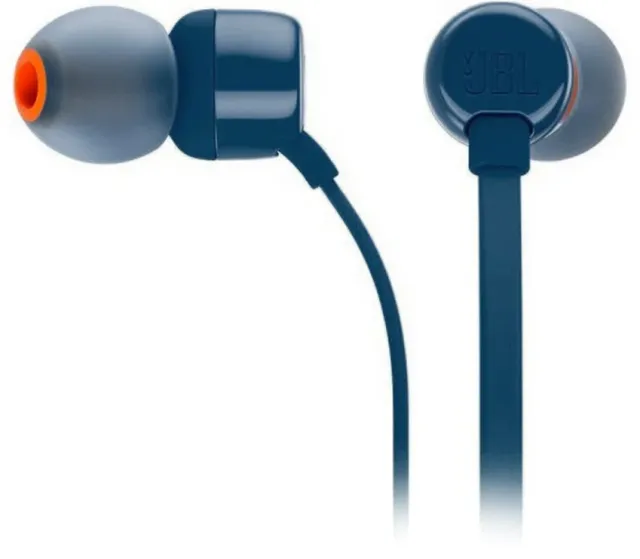 Наушники JBLT110BLU с микрофоном (JBLT110BLU) синий