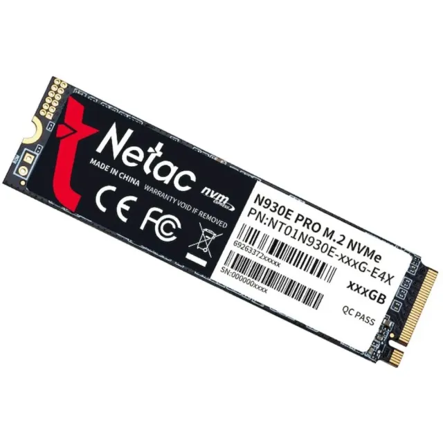 Твердотельный накопитель Netac SSD 128Gb NT01N930E-128G-E4X PCIe 3 x4 M.2 2280 NVMe 3D NAND
