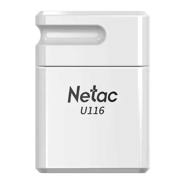 Флеш-накопитель Netac U116 mini NT03U116N-064G-32WH USB3.2 64GB, up to 130MB/s white