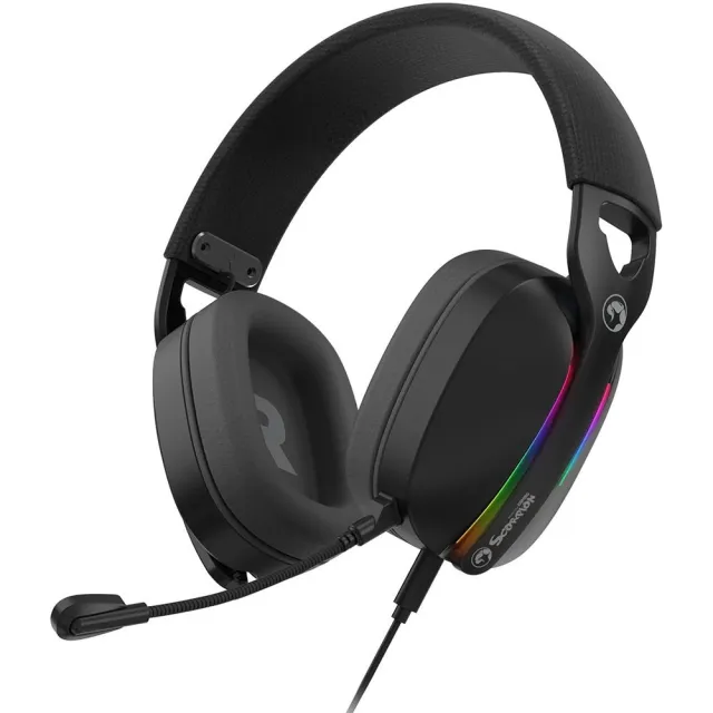 Гарнитура проводная игровая Marvo Pulz 70S Черный