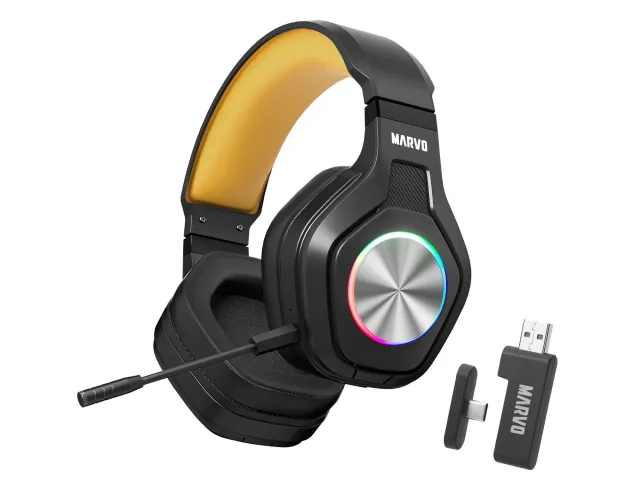 Гарнитура беспроводная игровая Marvo Pulz 80W
