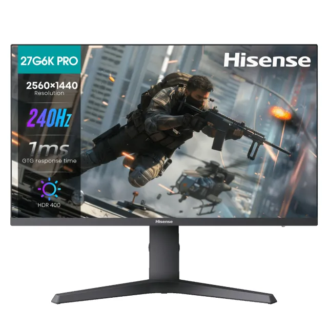Монитор Hisense 27" 27G3Q, 1920x1080, IPS, 240Hz, HDMIx2+DP, black