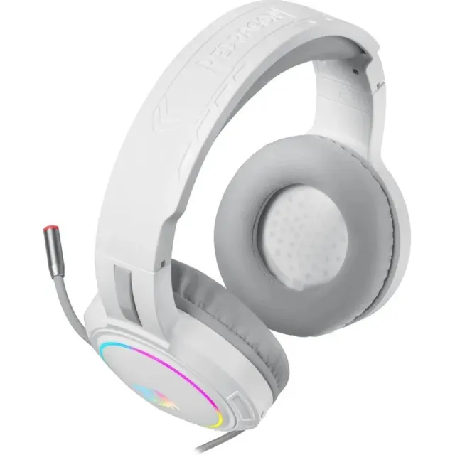 Гарнитура игровая Redragon Mento RGB, 3.5мм, белые