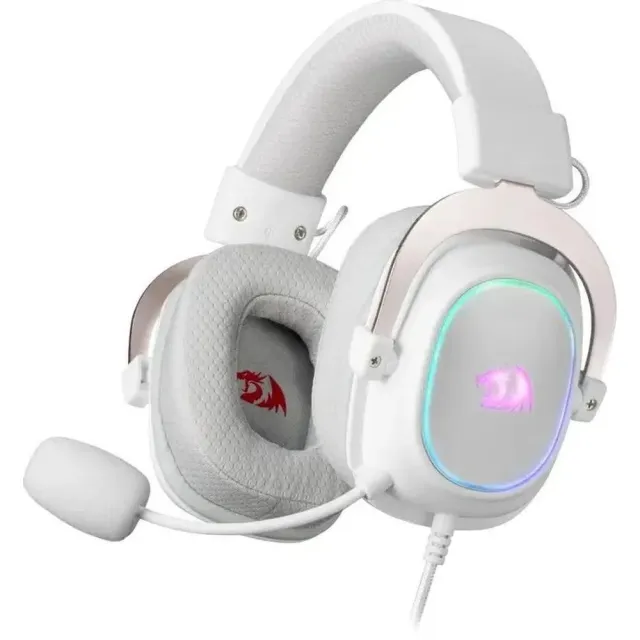 Гарнитура игровая Redragon Zeus X RGB, 7.1, USB, белый