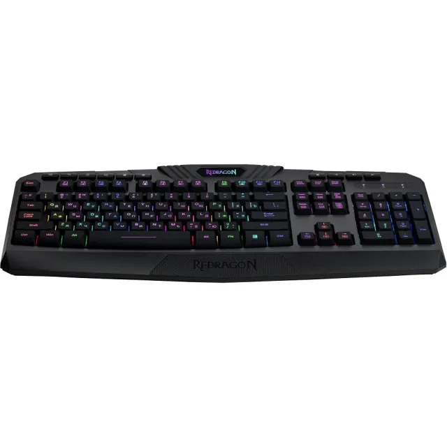 Клавиатура беспроводная Redragon Harpe Wireless (Харп БП) RU,RGB,2.4G+BT,черная,мембран.