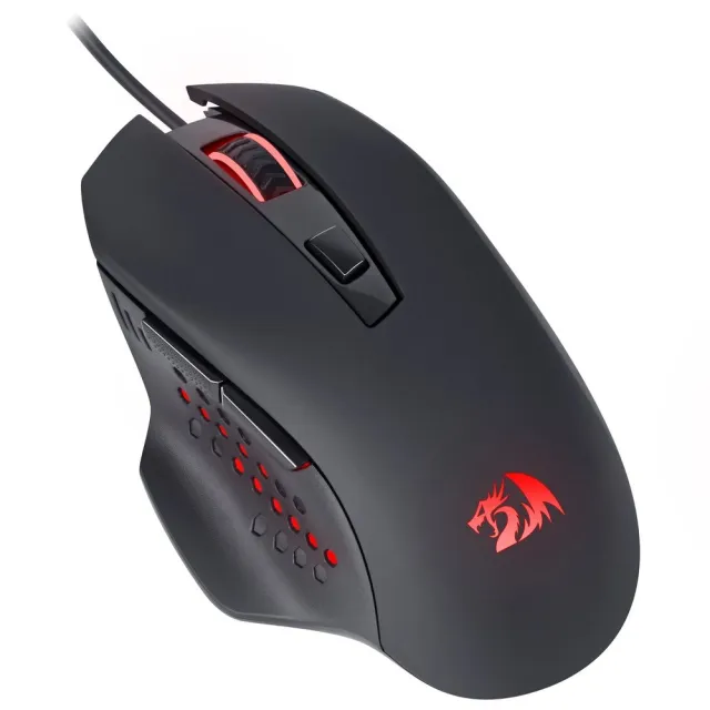Мышь проводная игровая Redragon Gainer (Гейнер) черный,6 кнопок,3200dpi