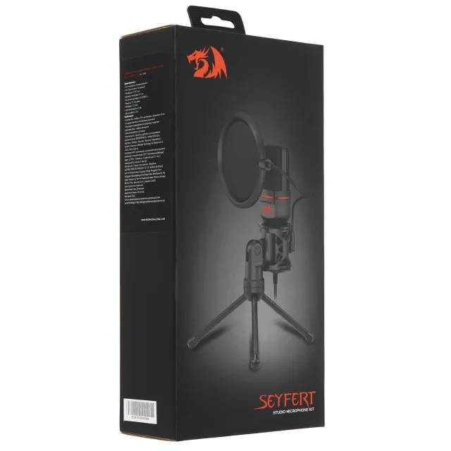 Микрофон стрим игровой Redragon Seyfert GM100 (Сейферт) 3.5 мм, кабель 1.5 м