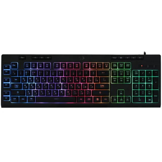 Клавиатура проводная игровая DEFENDER Shiva (Шива) RU,RGB,26 anti-ghost,мембран