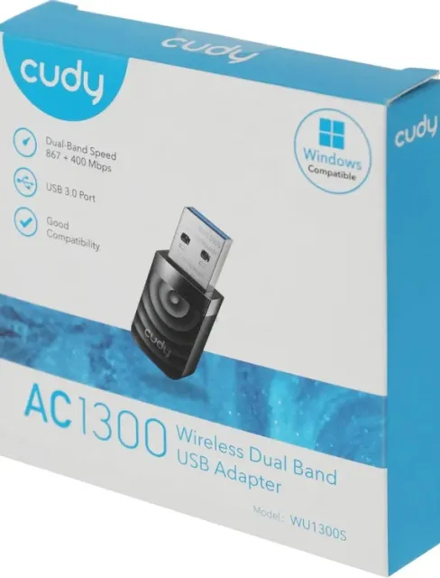 Беспроводной адаптер USB Cudy WU1300S, AC1300 USB 3.0