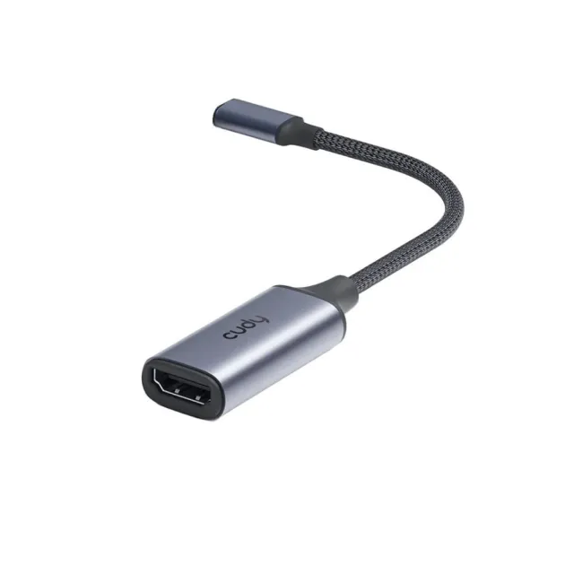 Переходник USB-C — HDMI Cudy UH401, USB-Type C, 4K, 60 Гц, алюм. cплав