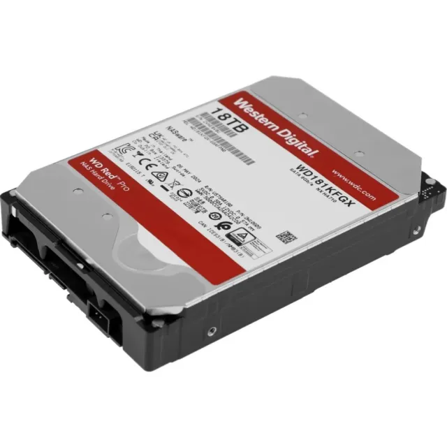 Жесткий диск WD Red Pro 18TB 3.5" 7200RPM 512MB SATA NAS WD181KFGX