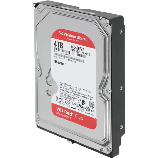Жесткий диск WD Red Plus 4TB 3.5" Intellipower 128MB SATA NAS WD40EFZZ