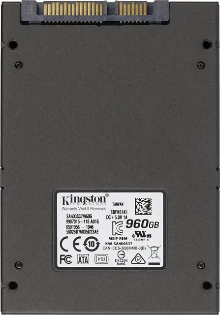 Твердотельный накопитель Kingston SSD 1TB SA400S37/960G 2.5" 7mm, SATA3, 3D TLC, R/W 500/450MB/s,