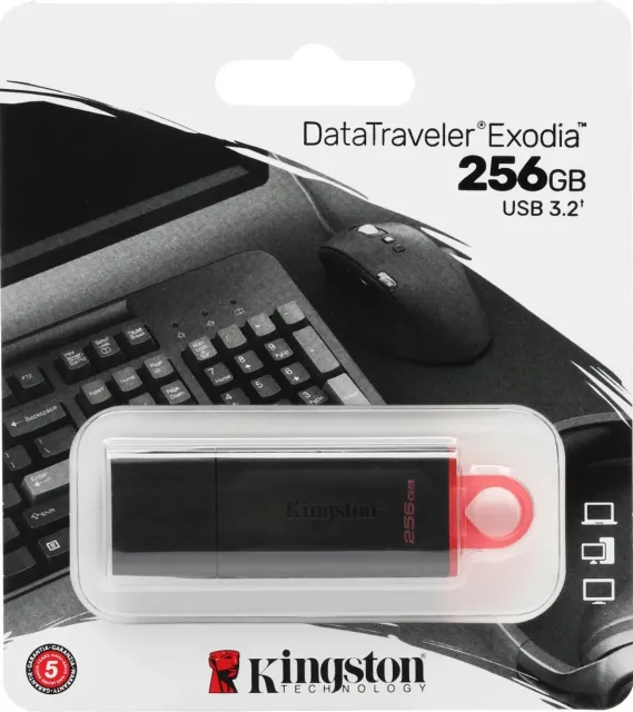 Флеш-накопитель Kingston DataTraveler Exodia DTX/256GB USB 3.2 Gen1 256 GB pink/black