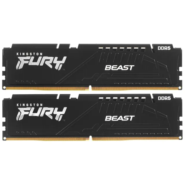 Оперативная память Kingston FURY DDR5 32GB 5600Mhz DIMM Beast Black EXPO KF556C36BBEK2-32