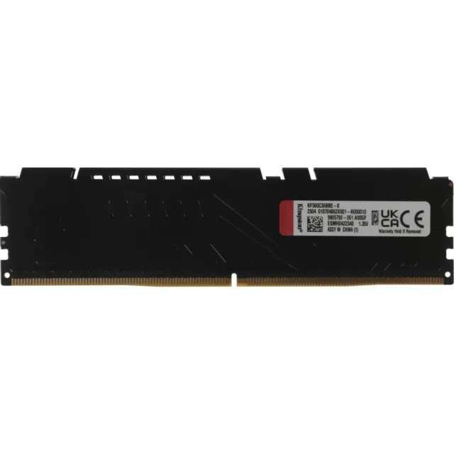 Оперативная память Kingston FURY DDR5 8GB 6000Mhz DIMM Beast Black EXPO KF560C36BBE-8