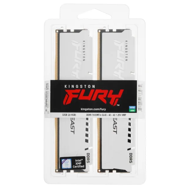 Оперативная память Kingston Fury DDR5 32GB 5600Mhz CL40 DIMM KF556C40BW-32
