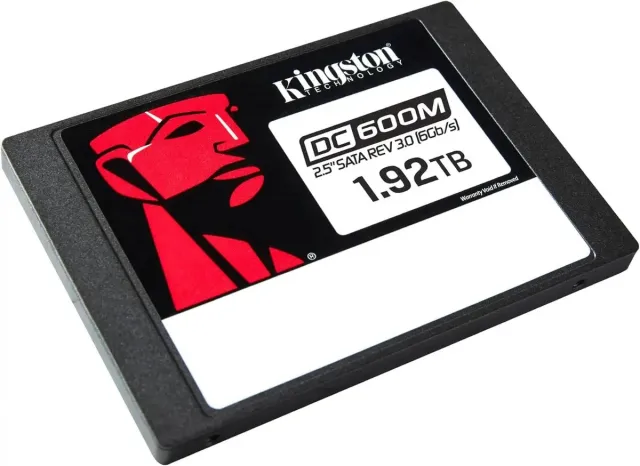 Твердотельный накопитель Kingston SSD 1,92TB DC600M/1920G 2.5" 7mm SATA3 3D TLC DWPD1 (12мес)