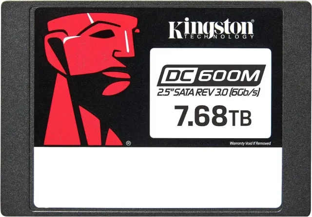 Твердотельный накопитель Kingston SSD 7,68Tb SEDC600M/7680G 2.5" 7mm, SATA3, 3D TLC, R/W 560/530MB/s