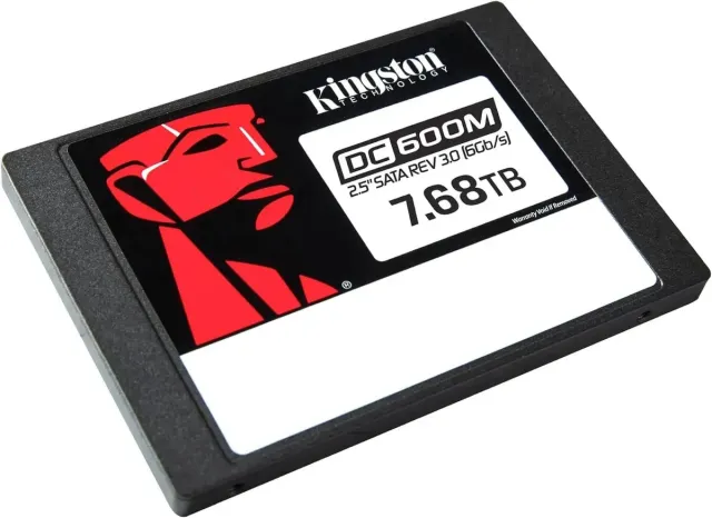 Твердотельный накопитель Kingston SSD 7,68Tb SEDC600M/7680G 2.5" 7mm, SATA3, 3D TLC, R/W 560/530MB/s