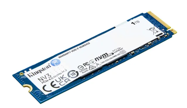 Твердотельный накопитель Kingston SSD 1TB SNV3S/1000G M.2(22x80mm), NVMe, PCIe 4.0 x4, 3D TLC, R/W 6