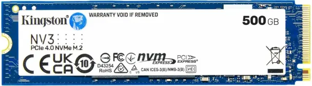 Твердотельный накопитель Kingston SSD 500GB SNV3S/500G M.2 2280 PCIe 4.0 x4